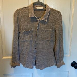 Wild Skye blouse in taupe—NWOT